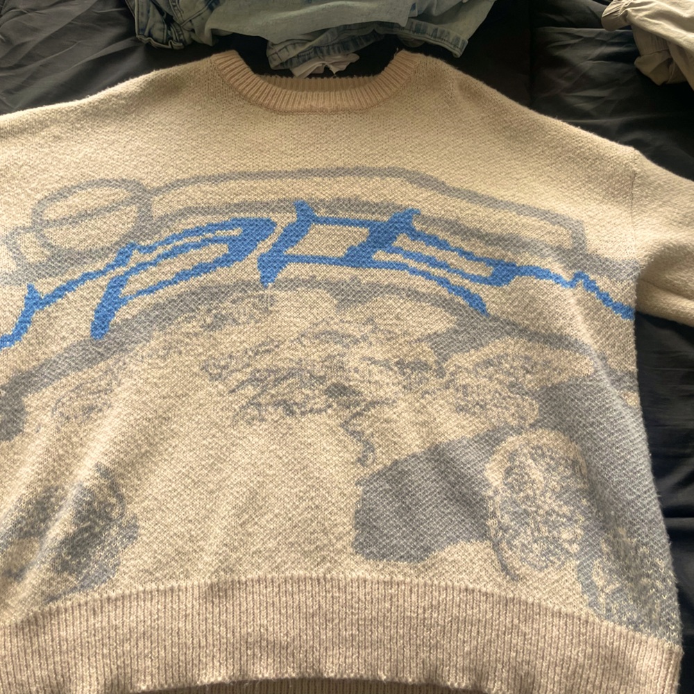 Y2K Graphic Print Sweater